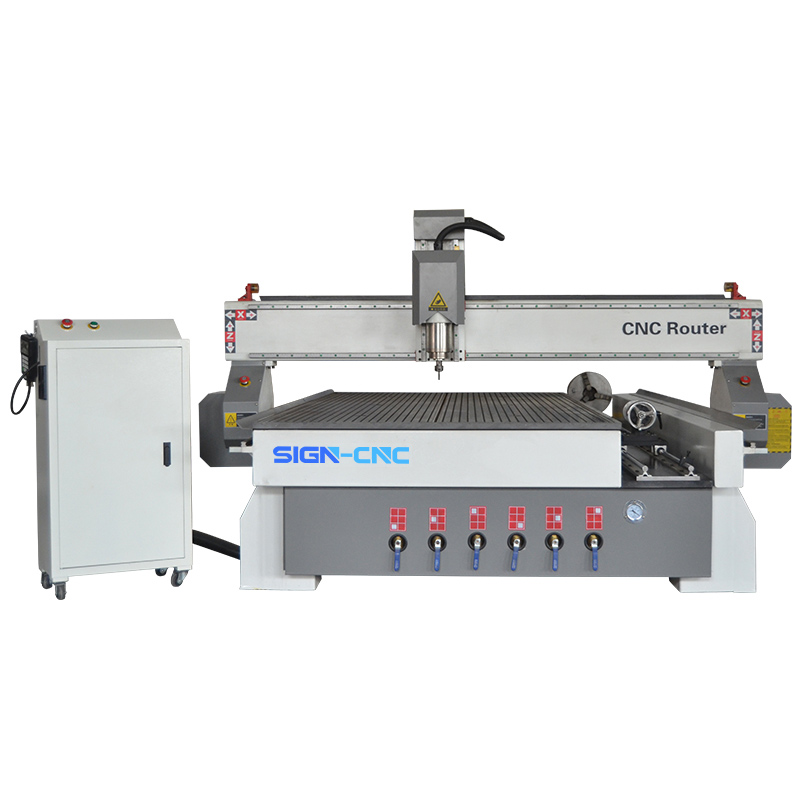 ACE-1325 4axis cnc router with big rotary