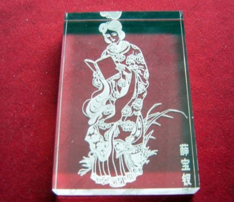 Glass laser engrave