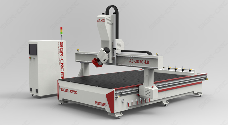 ACE-2030 ATC CNC Router Machine 4Axis Swing head for 3D Model