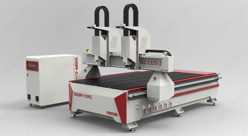 2020 New Double head CNC router machine 1325A