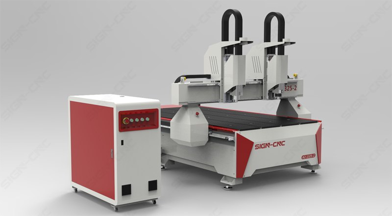 2020 New Double head CNC router machine 1325A