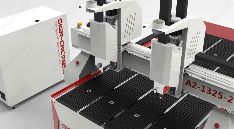 2020 New Double head CNC router machine 1325A