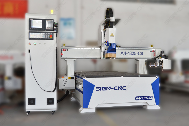 ACE-1325 Disc ATC cnc router Machine with pressure wheel