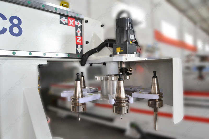 ACE-1325 Disc ATC cnc router Machine with pressure wheel