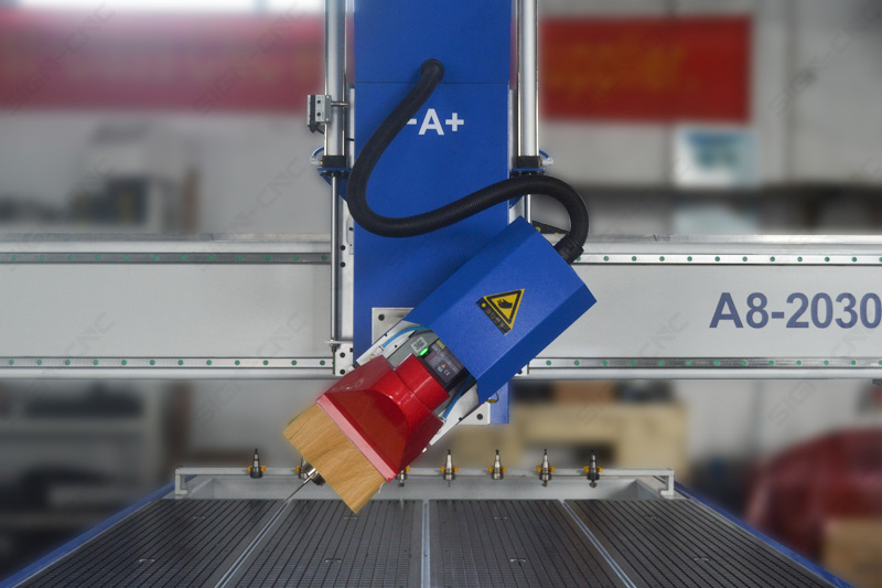A8-2030-L8 ATC CNC Router Machine 4Axis Swing head for 3D Model