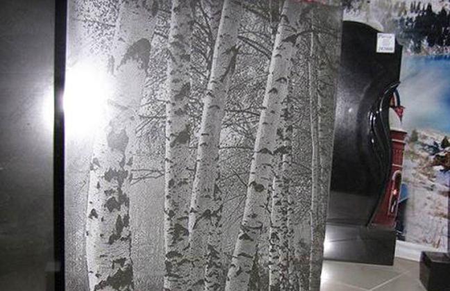 Marble laser engrave