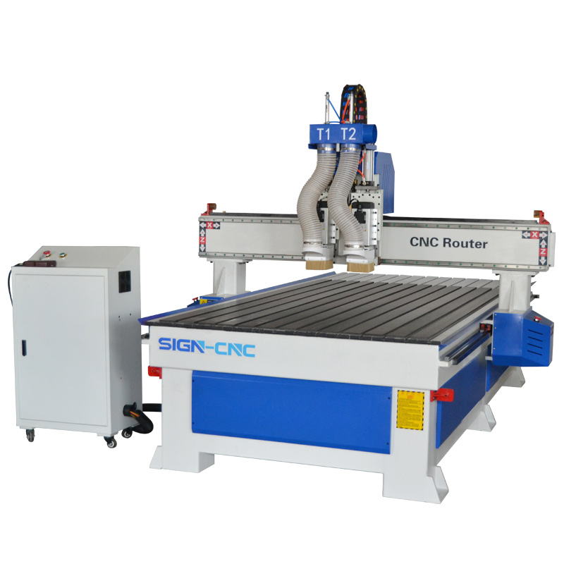 ATC CNC router pneumatic multi heads/ spindles