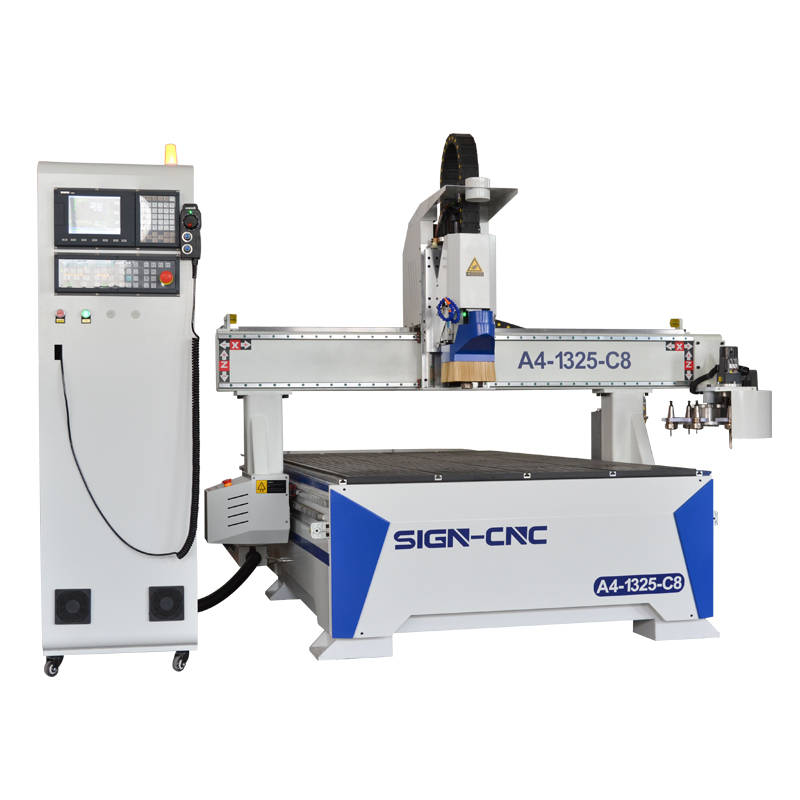 ACE-1325 Disc ATC cnc router Machine with pressure wheel